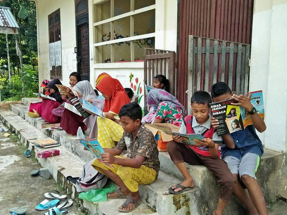 TBM Aneuk Meuh Jaya Menunggu Uluran Tangan Pemda Aceh Jaya
