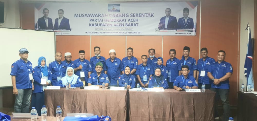 Mendapat Dukungan Penuh, Mawardi, SE Terpilih Sebagai Ketua Demokrat Aceh Barat