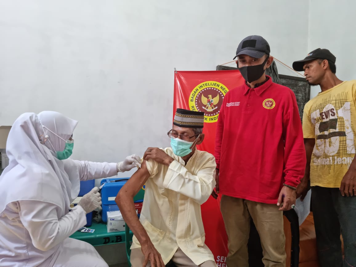 Antusias Warga Sangat Tinggi, BIN Bireuen Kembali Buka Gerai Vaksin di Bale Panah