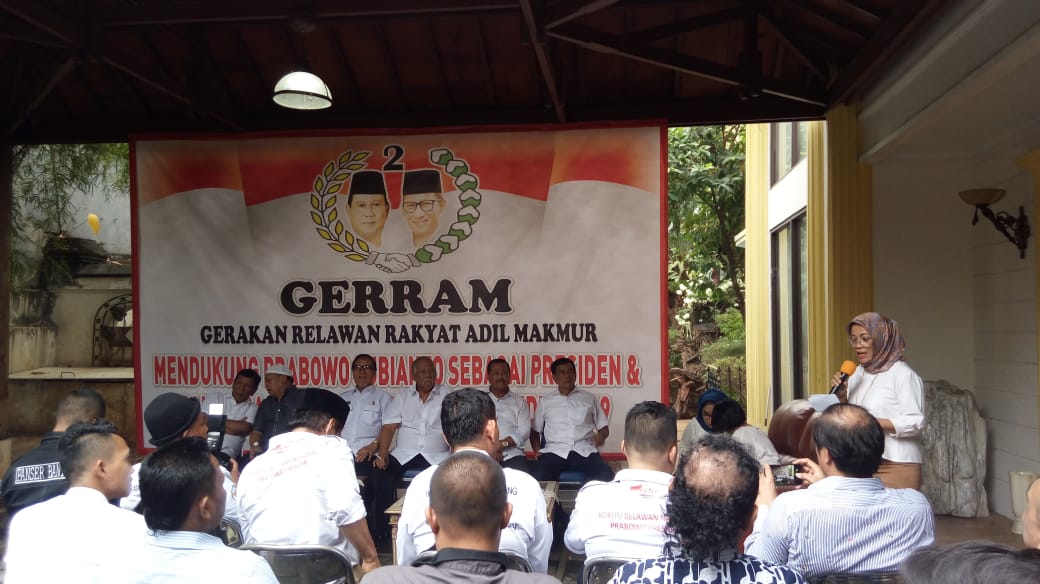 GERRAM Deklarasikan Dukungan Penuh Terhadap Prabowo - Sandi