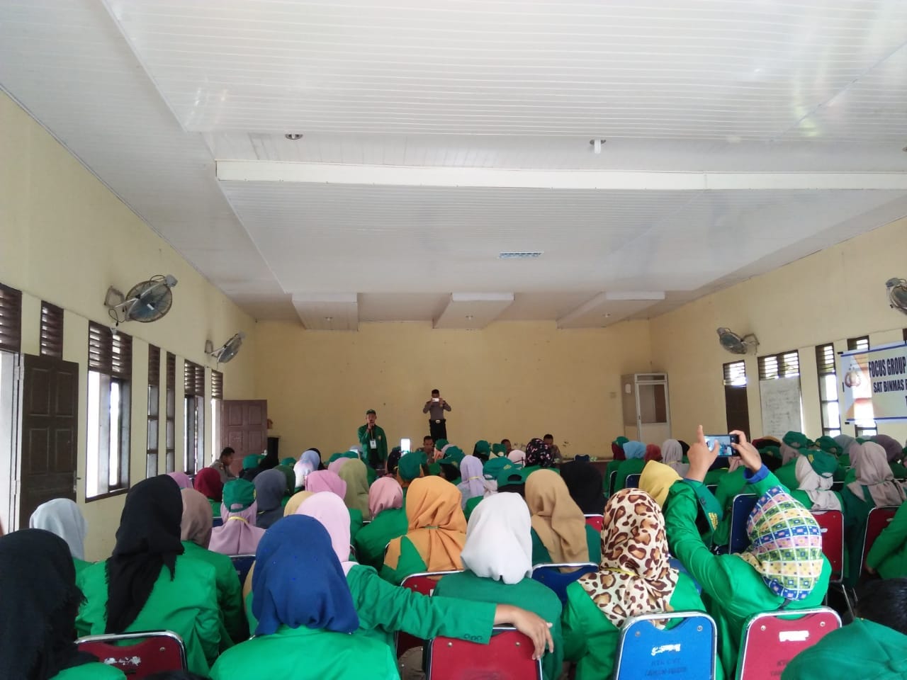 SATBINMAS POLRES Aceh Utara Sosialisasikan Bahaya Paham Radikal dan Narkoba Pada Mahasiswa