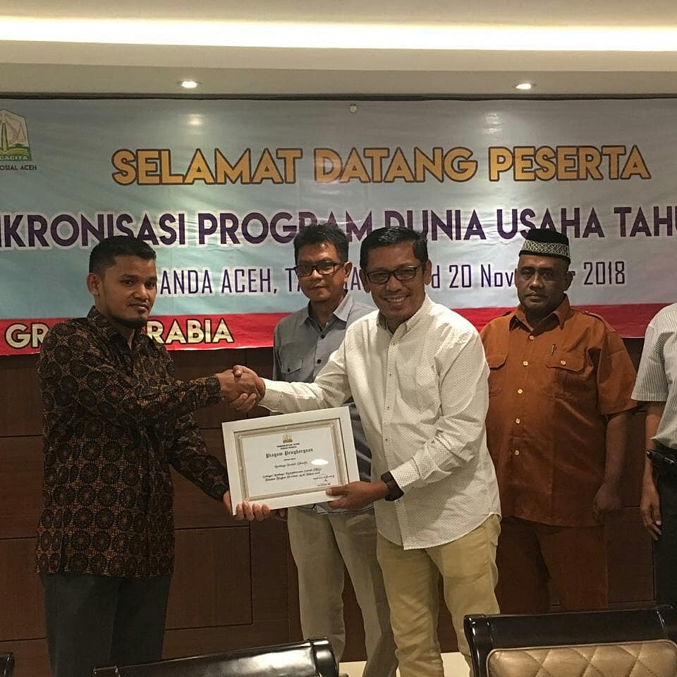 LPD Terima Penghargaan dari Pemerintah Aceh Sebagai Lembaga Kesejahteraan Sosial Teladan 2018